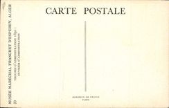 CPA Militaria Musee Marechal Franchet d'Esperey Alger Algerie Troupes d'administration 1830 Ouvrier 