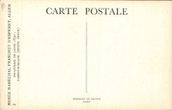 CPA Militaria Musee Marechal Franchet d'Esperey Alger Algerie Infanterie de ligne 1830 Tambour Major