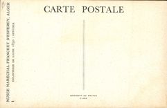 CPA Militaria Musee Marechal Franchet d'Esperey Alger  Algerie Infanterie de ligne 1830 Officier