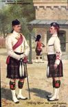 CPA Militaria The Queen's own Cameron Highlanders Company officer and Lance Caporal Drill order