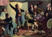 CPA Militaria Rouget de l'Isle chantant La Marseillaise d'apres Pils