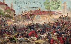 CPA Militaria Prise de Magenta