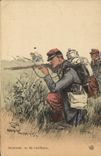 CPA Militaria Infanterie En tirailleurs