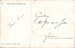 CPA Militaria Parfaite harmonie