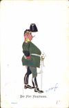 CPA Militaria Der Herr Hauptmann