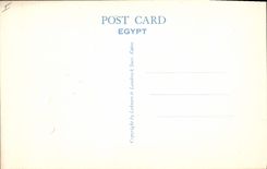 CPA Egypt Egypte Cairo Floodtime near the pyramids