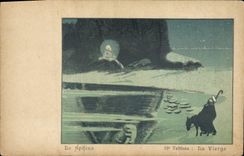 CPA Egypt Egypte Le sphinx 10eme tableau La vierge