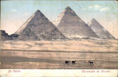 CPA Egypt Egypte Le Caire Pyramides de Guizeh