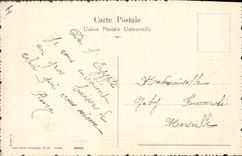 CPA Egypt Egypte Le Caire La route aux Pyramides 