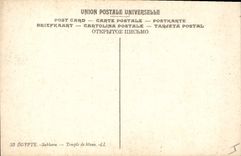 CPA Egypt Egypte Sakkara Temple de Mena