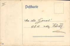 CPA Fantaisie (dessin a la main) Clocher  