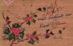 CPA Fantaisie (dessin a la main) Fleurs  