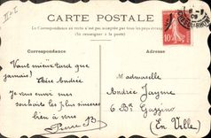 CPA Fantaisie (dessin a la main) Fleurs  