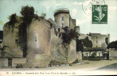 CPA Loches Ensemble de la Tour Louis XI et du Martelet 
