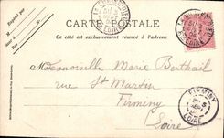 CPA Le Chateau de la Rochelambert (Commune de Saint Paulien) vue nord est du sommet des Grottes 