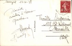 CPA Vallee de la Sioule Ruines du chateau Rocher construit au XIII siecle par le Seigneurs de Bourbo