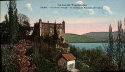 CPA La Savoie touristique Le lac du Bourget Le chateau de Bordeaux (X siecle) 