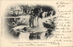 CPA Les grottes de la Balme Interieur Les grands bassins 