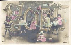 CPA Fantaisie Poupee  Noel 