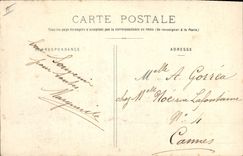 CPA Fantaisie Poupee  La poupee voyageuse La barque en longeant la prairie Vint s'ecoucher pres d'un