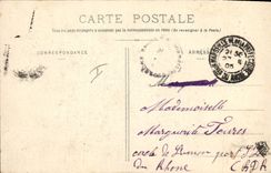 CPA Fantaisie Poupee  La poupee voyageuse La barque en longeant la prairie Vint s'ecoucher pres d'un