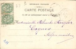 CPA Draguignan Rue Nationale & le Palais de Justice 