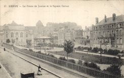 CPA Dieppe Le Palais de Justice et le Square Carnot 