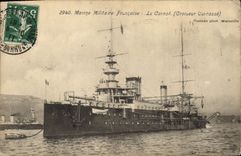 CPA Bateau de GuerreMarine Militaire Francaise Le Carnot (Croiseur Cuirasse) 