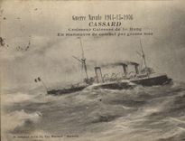 CPA Bateau de GuerreGuerre navale 1911 15 16 Cassard Croisseur Cuirasse de 1er rang en manoeuvre de 
