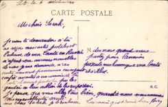 CPA Bateau de GuerreLorient Lancement du Courbet Cuirasse d'escadre 