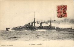 CPA Bateau de GuerreLe Cuirasse Courbet 