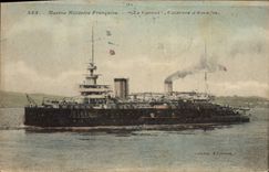 CPA Bateau de GuerreMarine Militaire Francaise Le Carnot Cuirasse d'Escadre 