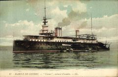 CPA Bateau de GuerreMarine de Guerre Carnot cuirasse d'escadre 