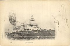 CPA Bateau de GuerreCharlemagne 