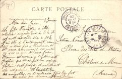 CPA Louhans La Sous Prefecture et rue des Bordes 