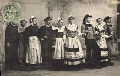 CPA Folklore La Gavotte 