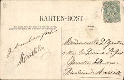 CPA Folklore Petites pauvresses de Quimper sur la route de Beg Meil 