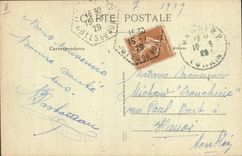 CPA Folklore Jeune homme de Pont l'Abbe Jeune fille de Rosporden 