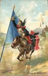 CPA Militaria A Palm de Rosa Charge de cuirassier 
