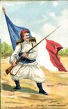 CPA Militaria A Palm de Rosa Zouave a la bayonnette 