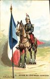 CPA Militaria A Palm de Rosa Officier de l'etat major (cuirassier) 