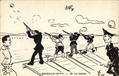 CPA Militaria Cazaux City Les ballons 