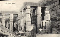 CPA Egypt Egypte Luxor The tempel 