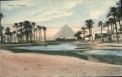 CPA Egypt Egypte Cairo Pyramids 