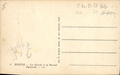 CPA Egypt Egypte Egypt The pyramids of Keops and Khephren 