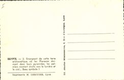 CPA Egypt Egypte Egypte Emergeant de cette terre aristocratique ou les Pharaons dorment dans leur py