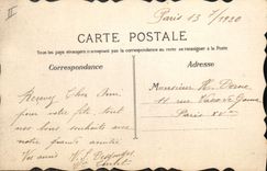 CPA Fantaisie (dessin a la main) Fleurs Hirondelles 