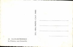 CPM Salon de Provence Le chhateau vue d'ensemble 