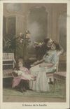 CPA Fantaisie Poupee  Enfant L'amour de la famille 
