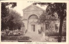 CPA Le Lot illustree Figeac Palais de Justice 